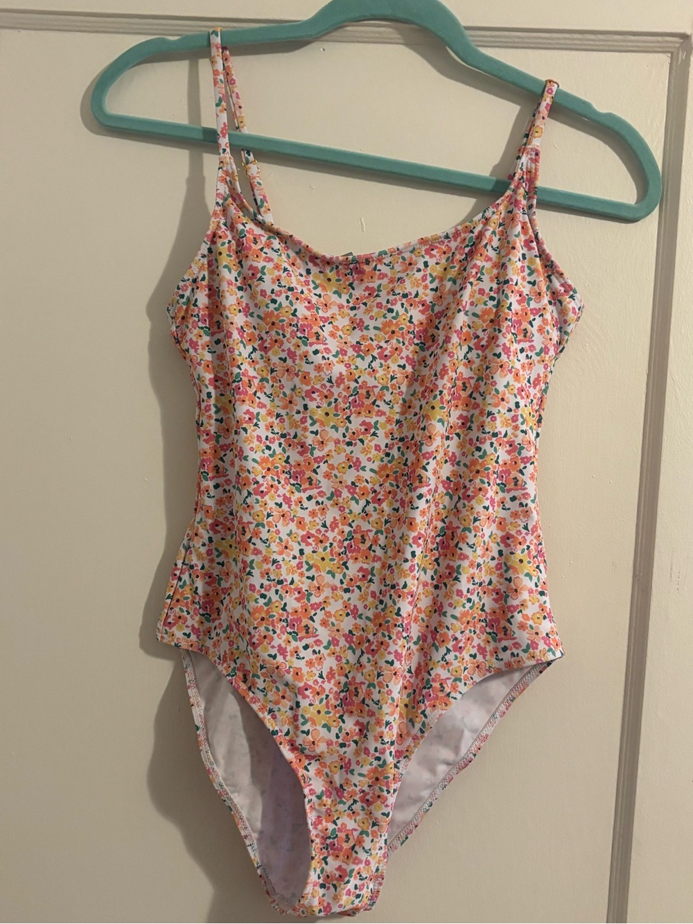 refuge Multicolor Floral One-Piece Swimsuit - Pink, Orange, Green